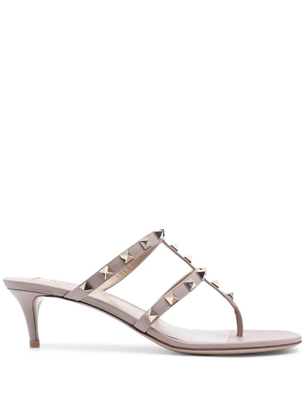 Valentino Garavani sandalias Rockstud con tacón de 50mm - Negro