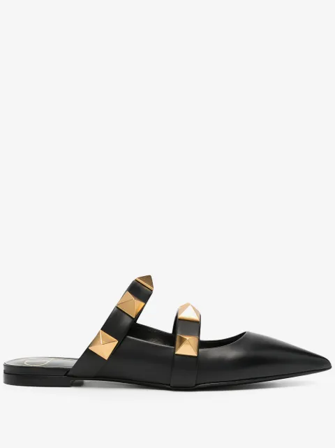 Valentino Garavani Roman Stud flat mules