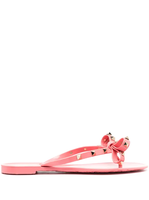 valentino flip flops pink