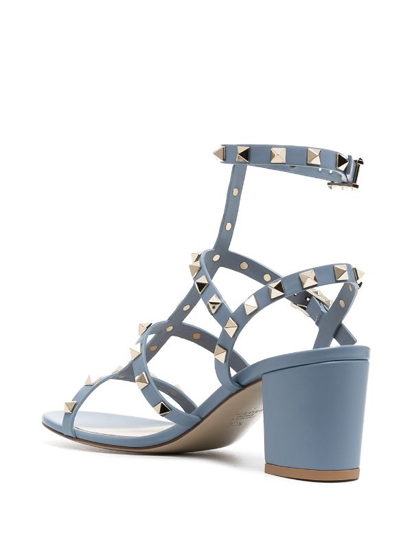 valentino rockstud ankle strap sandals