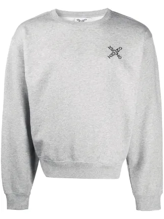 Kenzo logo cotton sweatshirt for men 
