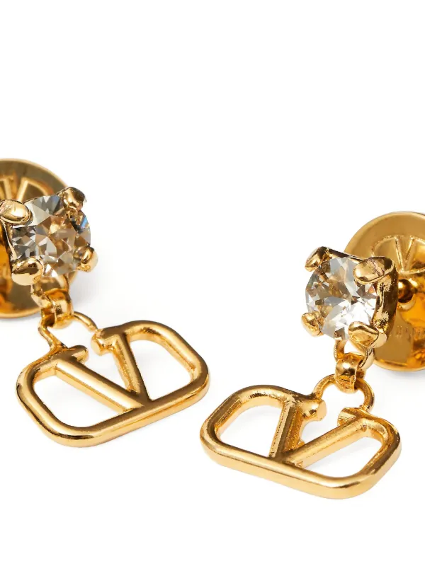 Valentino Garavani Vロゴ クリスタル ピアス 通販 - FARFETCH