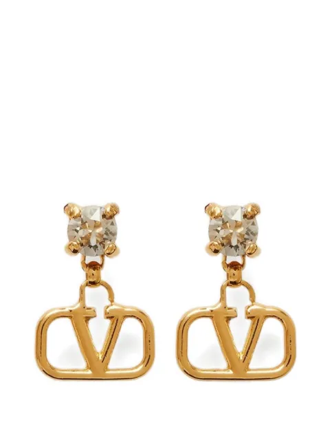 Valentino Garavani Vlogo Signature earrings in metal and Swarovski® crystals