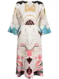Valentino Garavani Cady printed dress - Brown