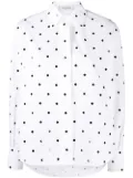Valentino Garavani sequin polka dot embroidered shirt - White