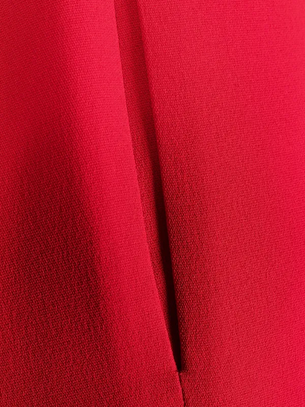 Valentino Garavani Cady Couture Trousers | Red | FARFETCH