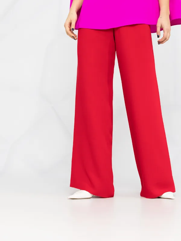 パンツ VALENTINO GARAVANI Red Cady Pant Valentino Garavani Cady Couture Trousers | Red | FARFETCH BH