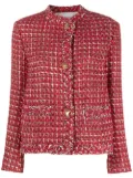 Valentino Garavani sequin-detail tweed jacket - Red