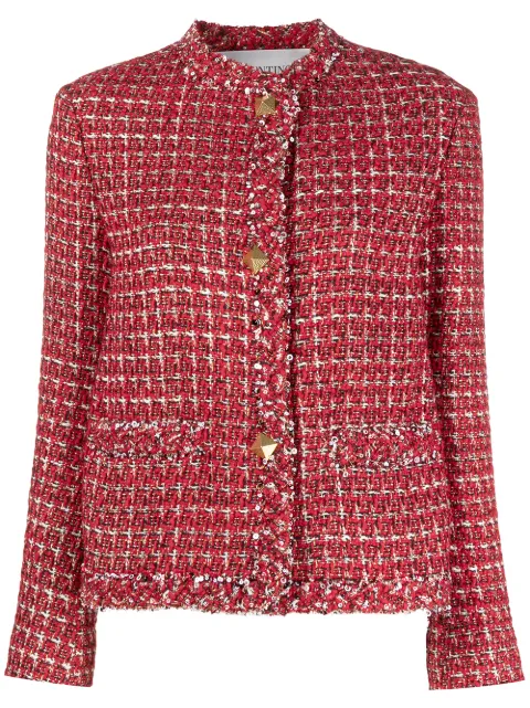 Valentino Garavani sequin-detail tweed jacket 