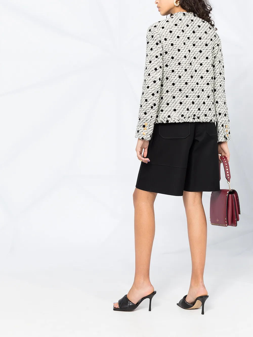 Valentino Garavani VGOLD formele shorts Zwart