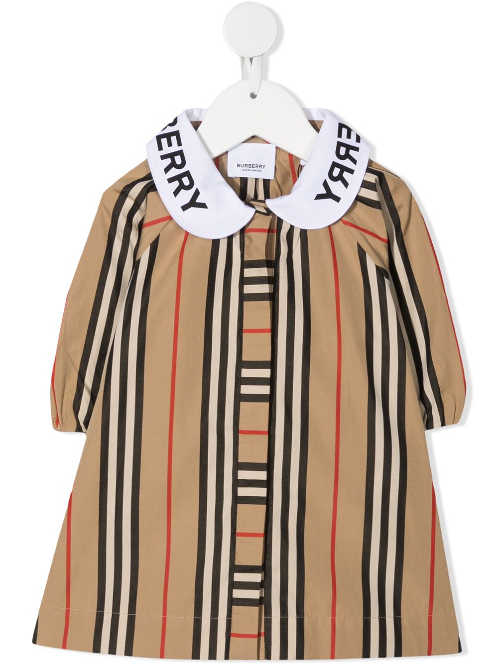 фото Burberry kids платье в полоску icon stripe