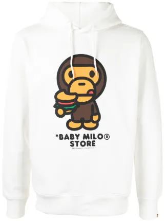 Baby Milo Store By A Bathing Ape Baby Milo Burger 连帽衫 Farfetch