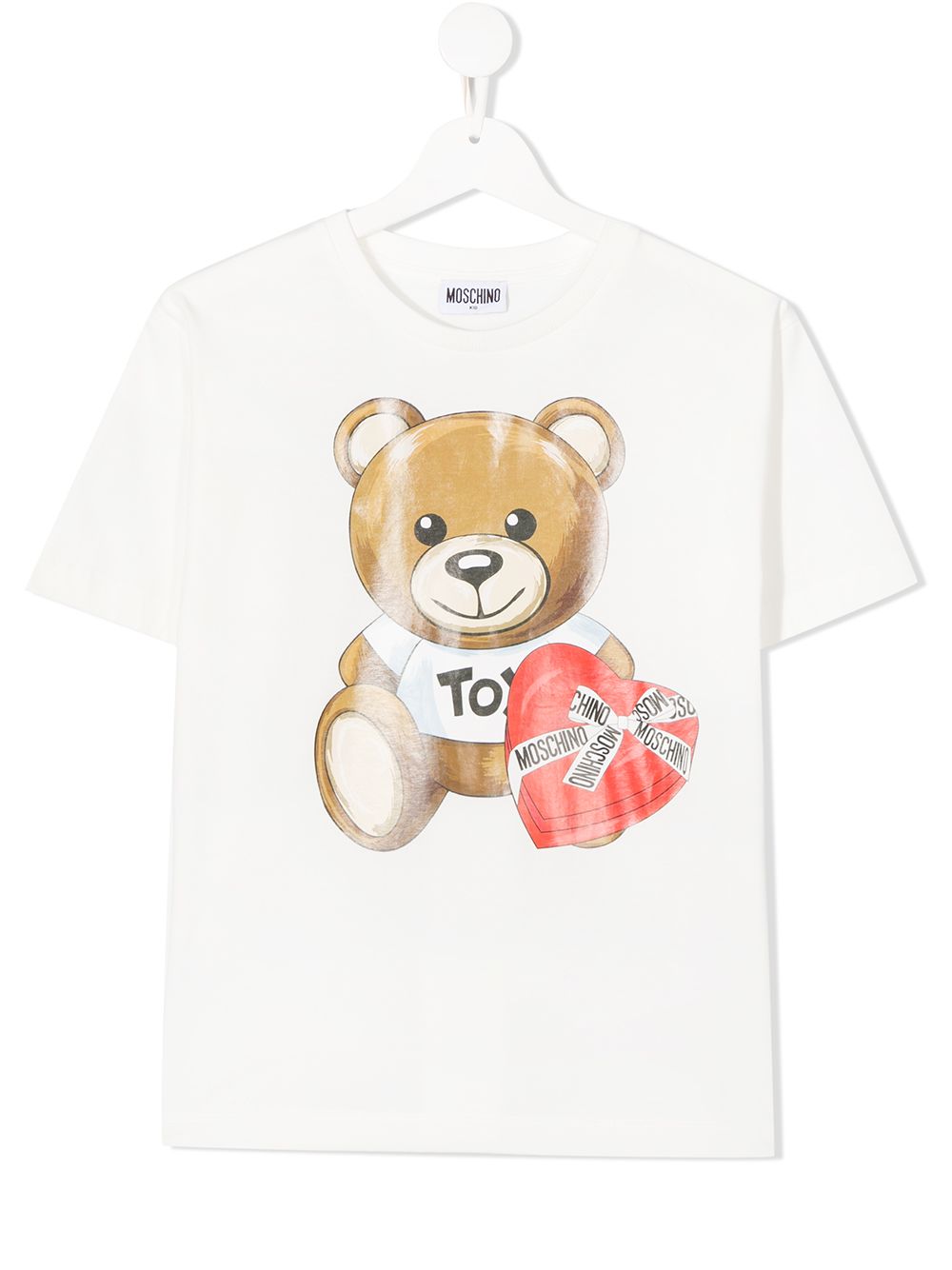 фото Moschino kids футболка teddy bear с логотипом