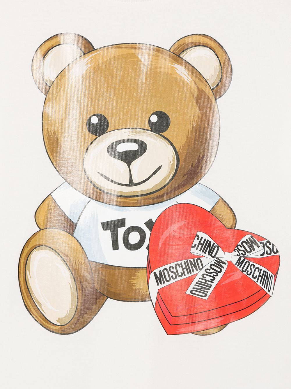 фото Moschino kids футболка teddy bear с логотипом