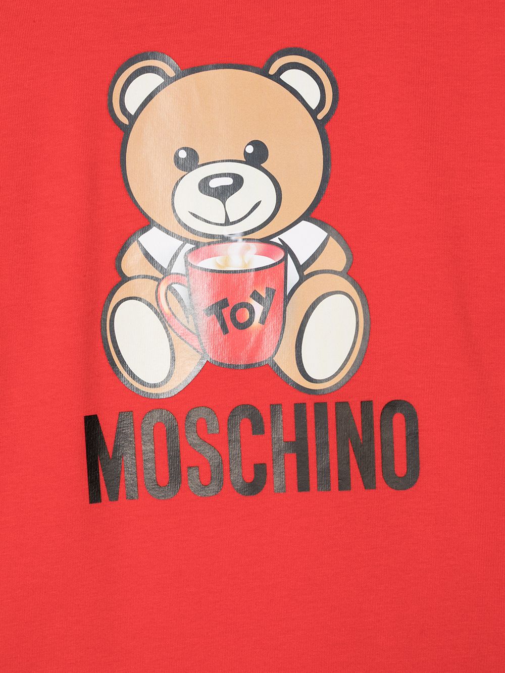 фото Moschino kids футболка с принтом toy bear