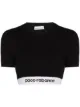 Image 1 of Paco Rabanne logo-hem cropped T-shirt