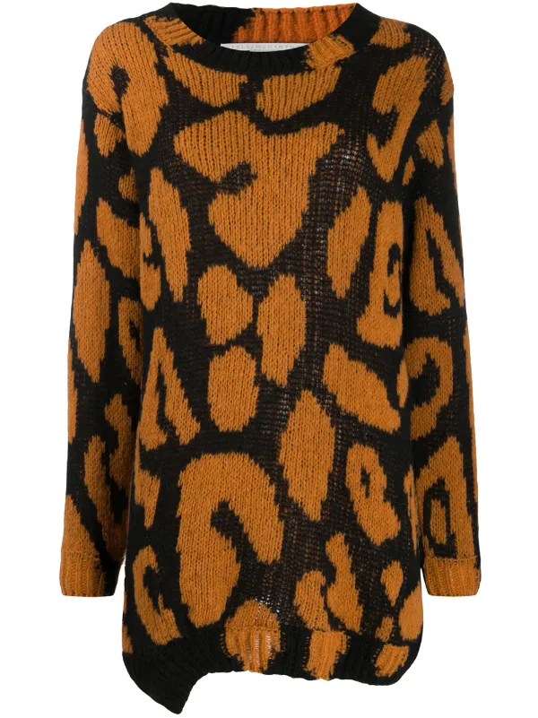 orange knitted jumper