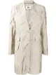 Image 1 of MM6 Maison Margiela creased-effect single breasted coat