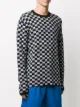 Marni checked crew-neck jumper