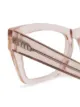 DKNY transparent square frame glasses