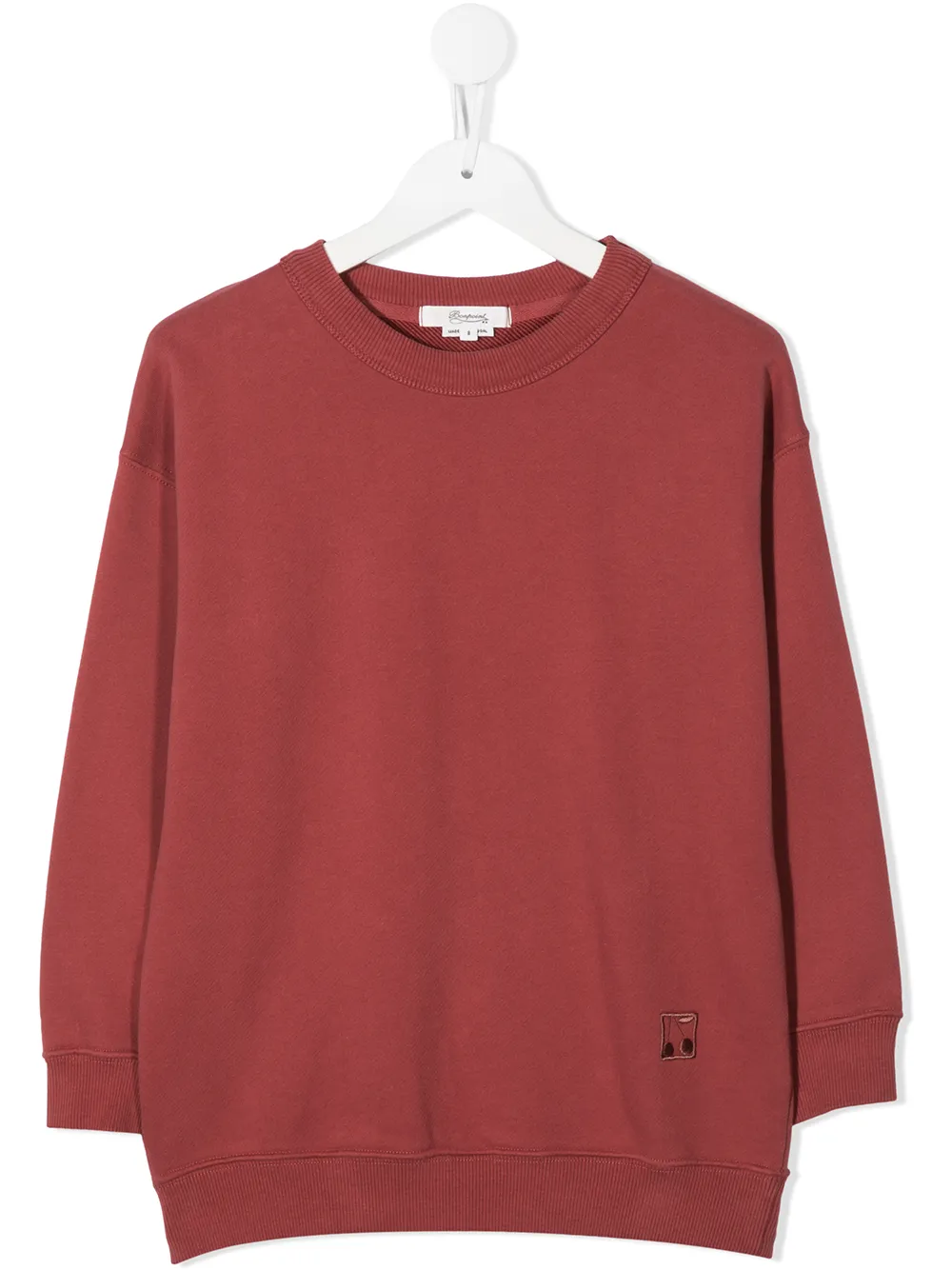Image 1 of Bonpoint embroidered-logo cotton sweatshirt