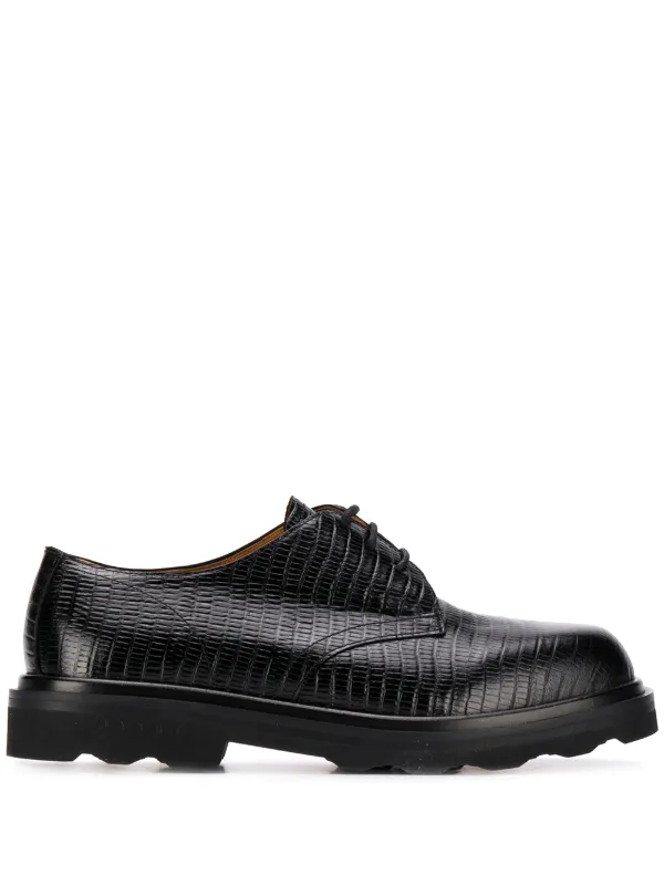 Marni Lizard skin-effect Derby Shoes - Farfetch