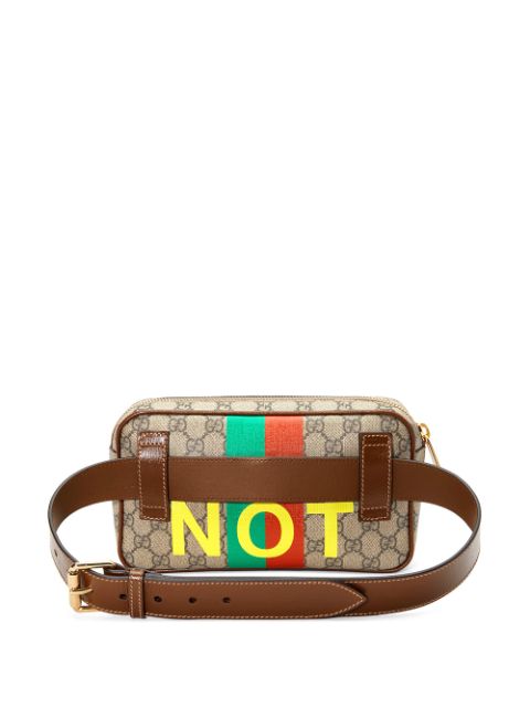 Shop brown Gucci Fake print belt bag with Afterpay - Farfetch Australia