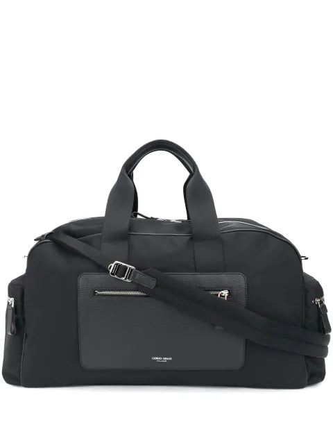 armani leather holdall