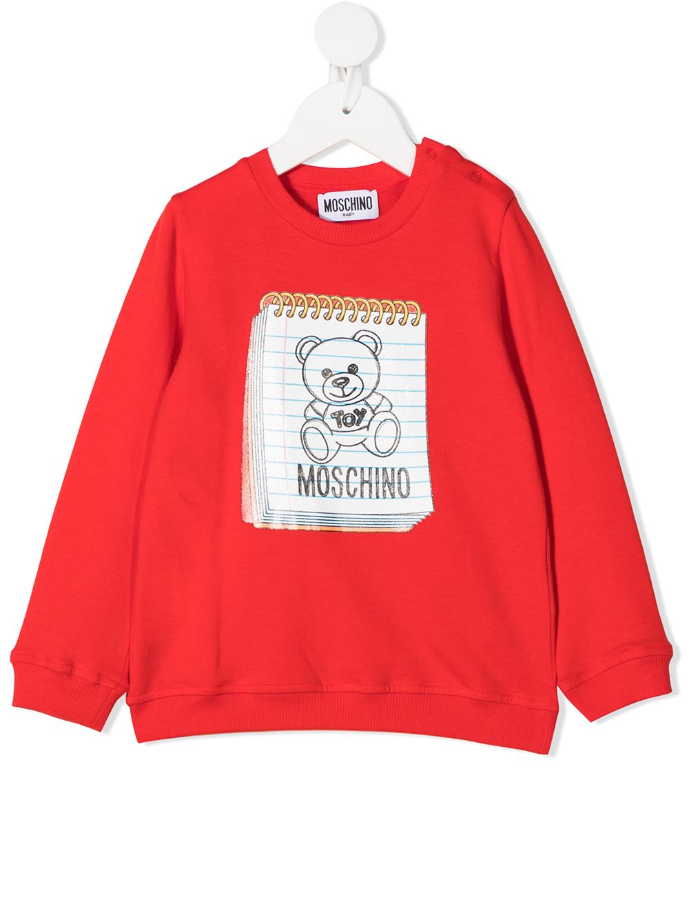 фото Moschino kids толстовка с принтом