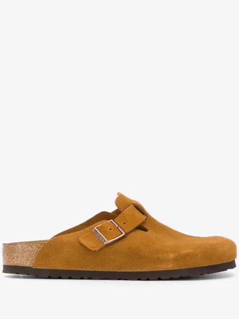 Birkenstock slippers de gamuza con hebillas