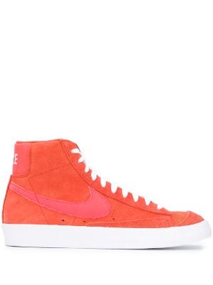 red nike high top shoes