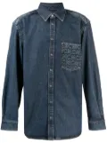 MCM medium wash denim shirt - Blue