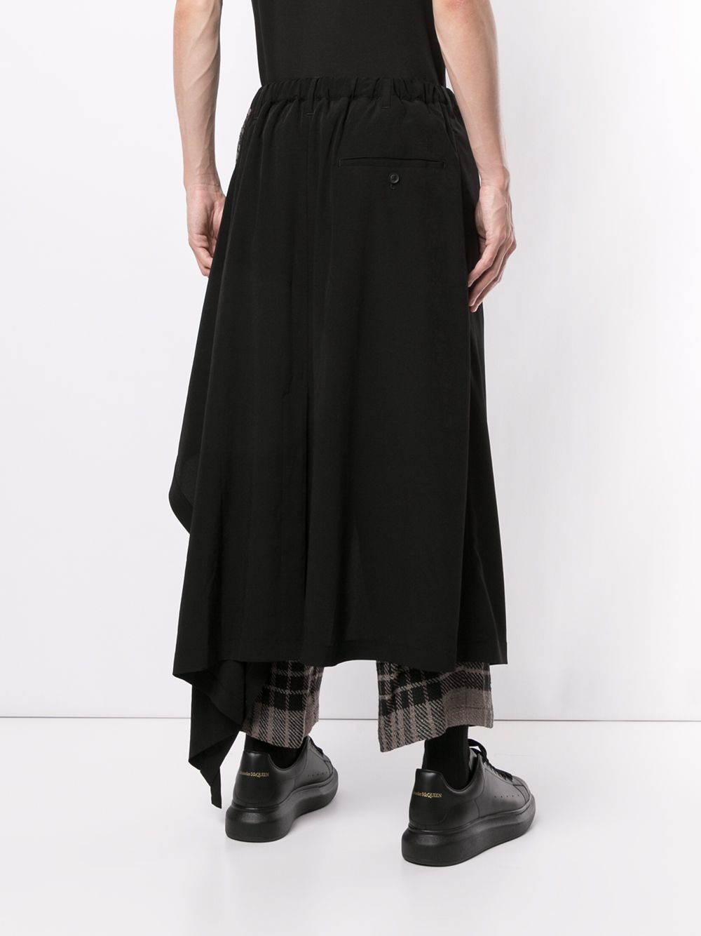 фото Yohji yamamoto укороченные брюки в клетку