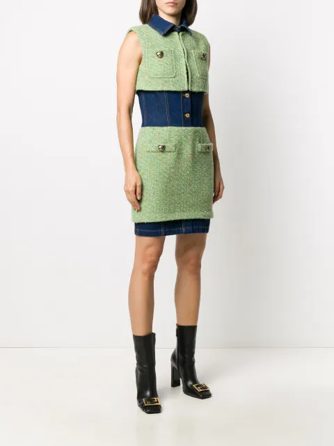 Moschino panelled fitted dress A04585519 - 2