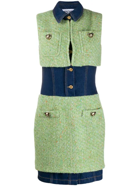 Moschino panelled fitted dress