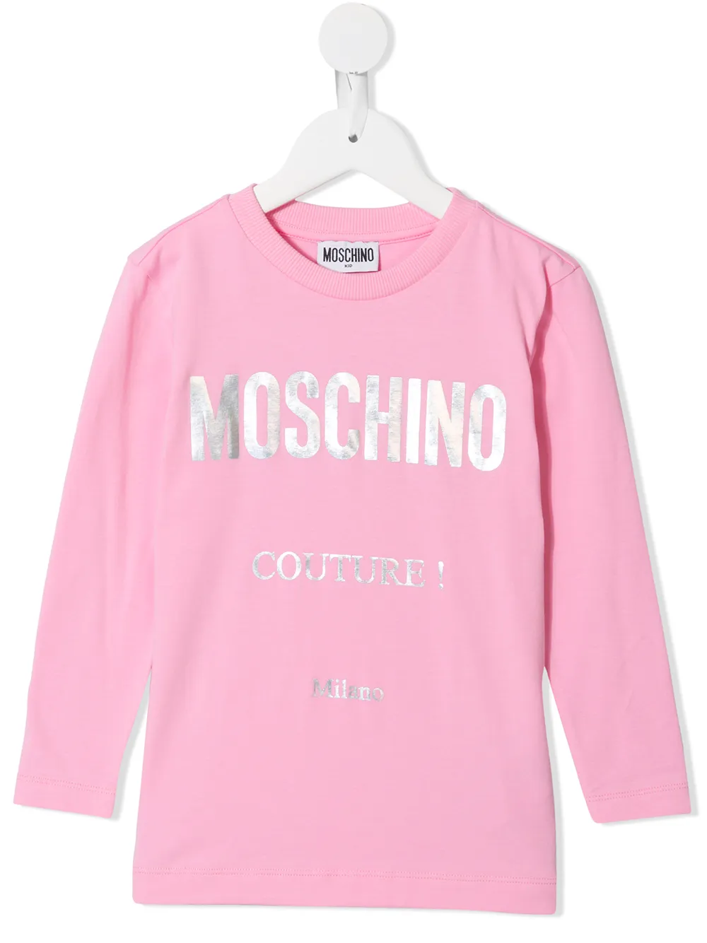 фото Moschino kids топ с длинными рукавами и логотипом