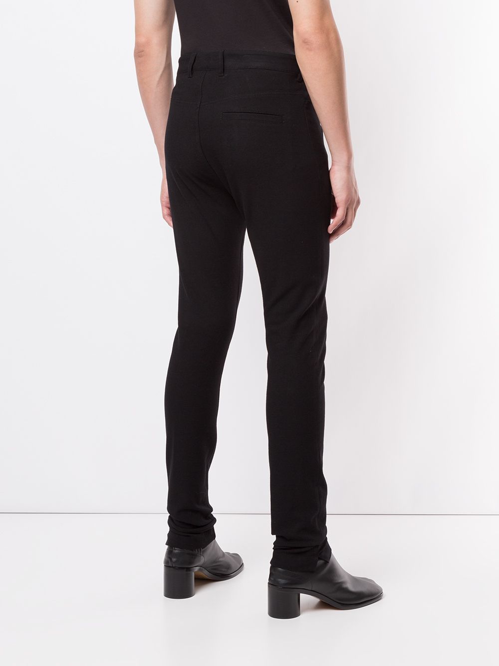 Shop Ann Demeulemeester High-waisted Skinny Trousers In Black