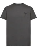 Giuseppe Zanotti logo embroidered T-shirt - Grey