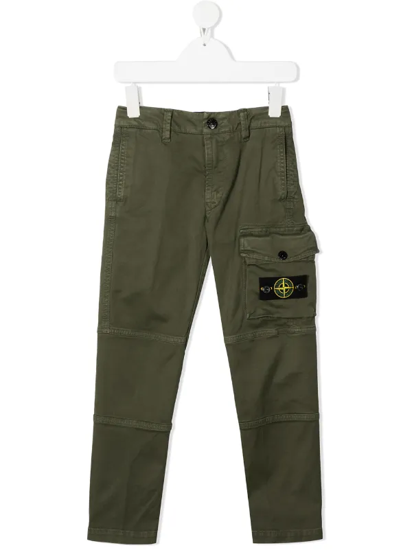 stone island cargo pants green