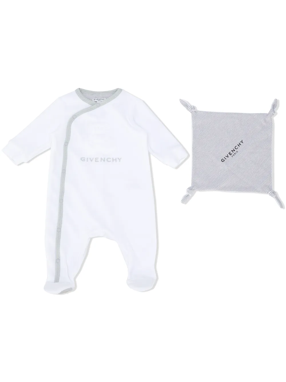 Givenchy Kids комплект из комбинезона и платка с логотипом