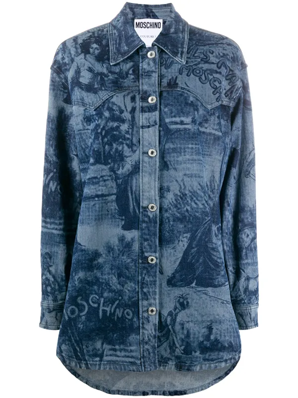 moschino denim shirt
