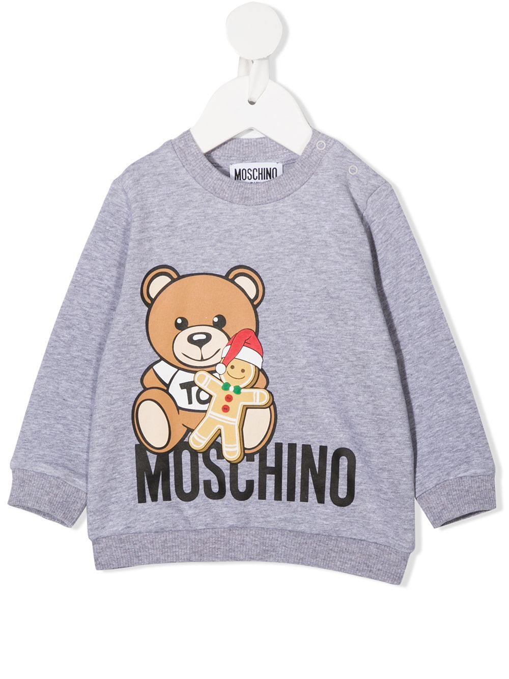 фото Moschino kids толстовка с логотипом teddy bear