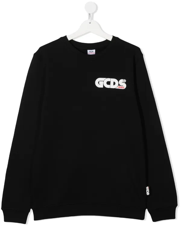 Gcds Kids TEEN graphic print Crew Neck Sweatshirt Farfetch Gcds Kids TEEN graphic print Crew Neck Sweatshirt Farfetch