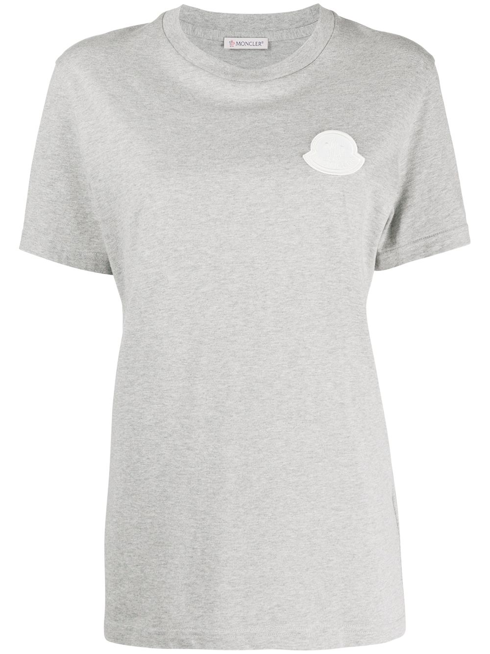 фото Moncler футболка с нашивкой-логотипом и короткими рукавами
