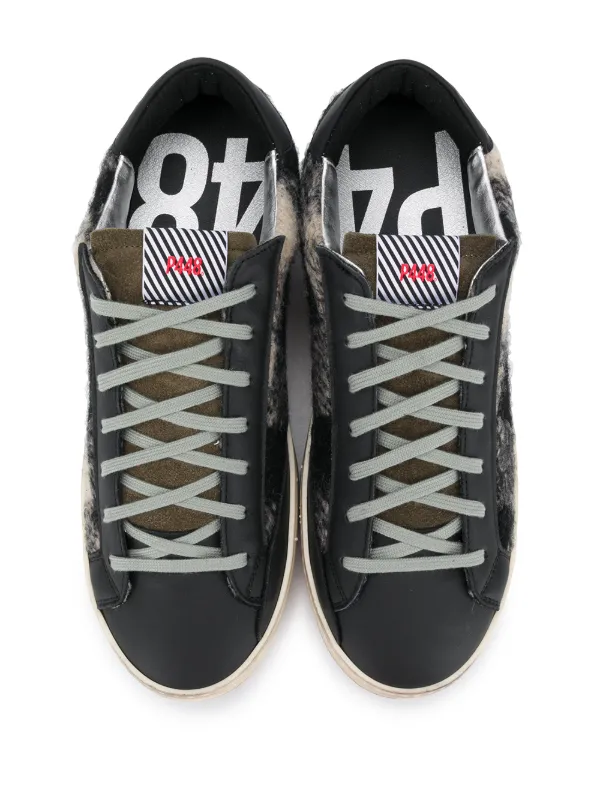 p448 ribbed high top sneaker
