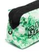 GANNI floral embroidered logo vanity case