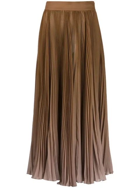 Dolce & Gabbana Saia midi degradê com pregas