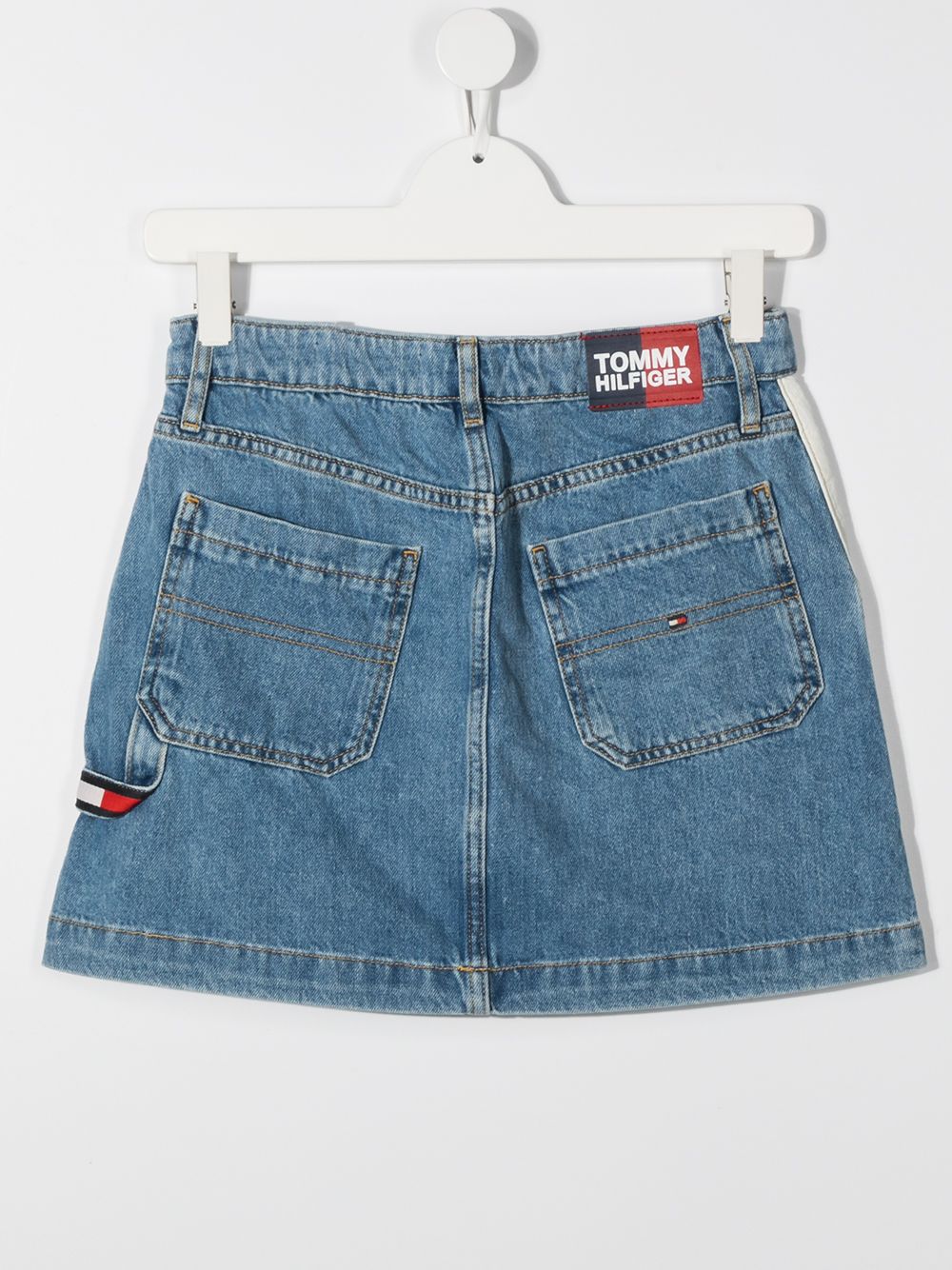 фото Tommy hilfiger junior джинсовая юбка в стиле колор-блок