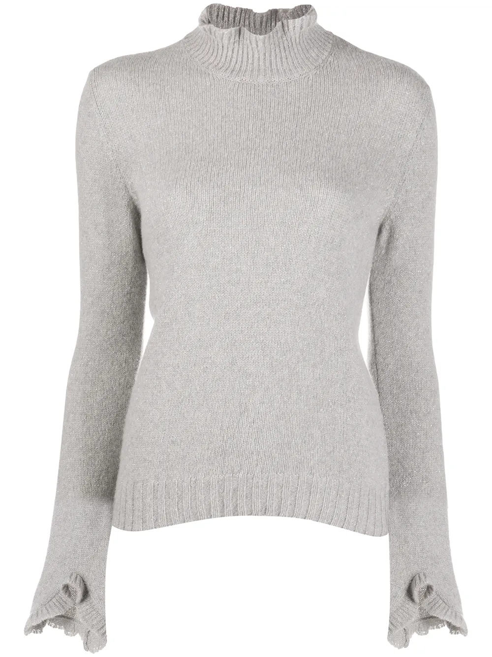 Philosophy Di Lorenzo Serafini Gerüschter Pullover - Grau