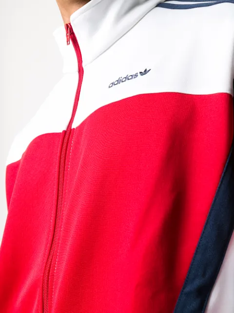 Shop adidas colour-block zip sweatshirt with Express Delivery - FARFETCH